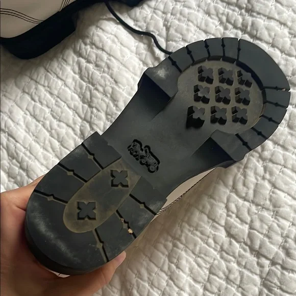 Coach Cream Combat Moto Boots - Picture 5 of 12